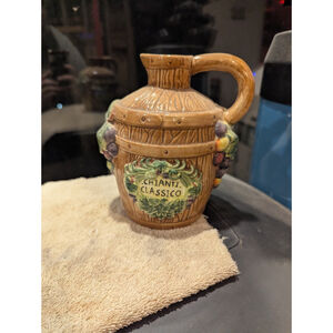 Certified International Cork Top Olive Oil Barrel Grape Jug by Susan Winget